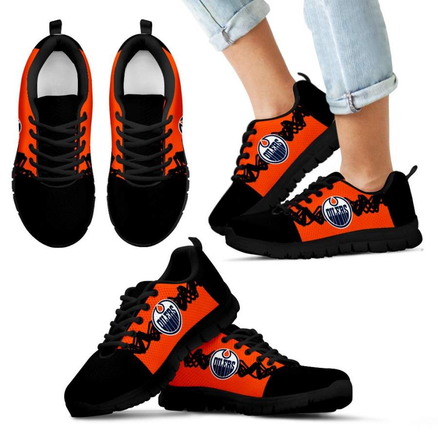 Doodle Line Amazing Edmonton Oilers Sneakers V2