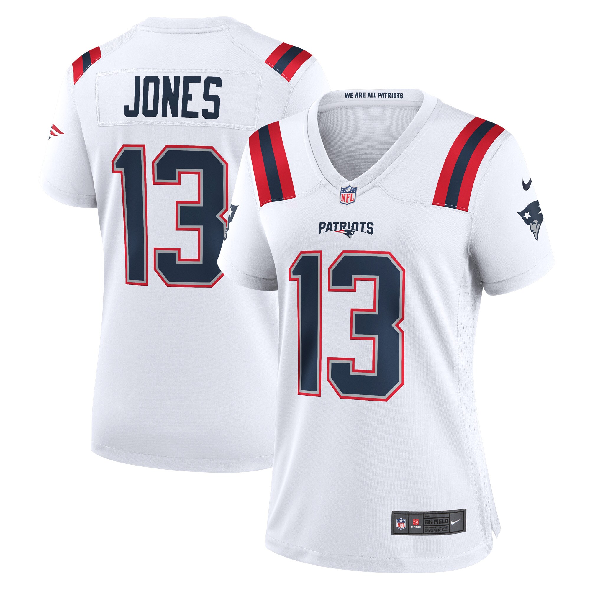 Jack Jones New England Patriots Women's Game Player Jersey – White