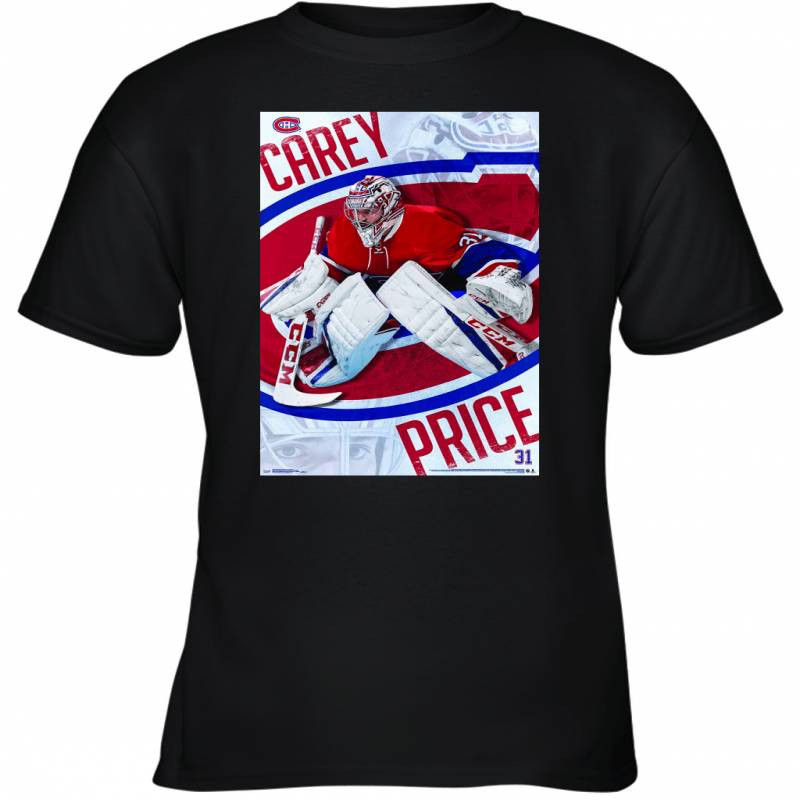 International Wall Poster Montreal Canadiens Carey Price Youth T-Shirt