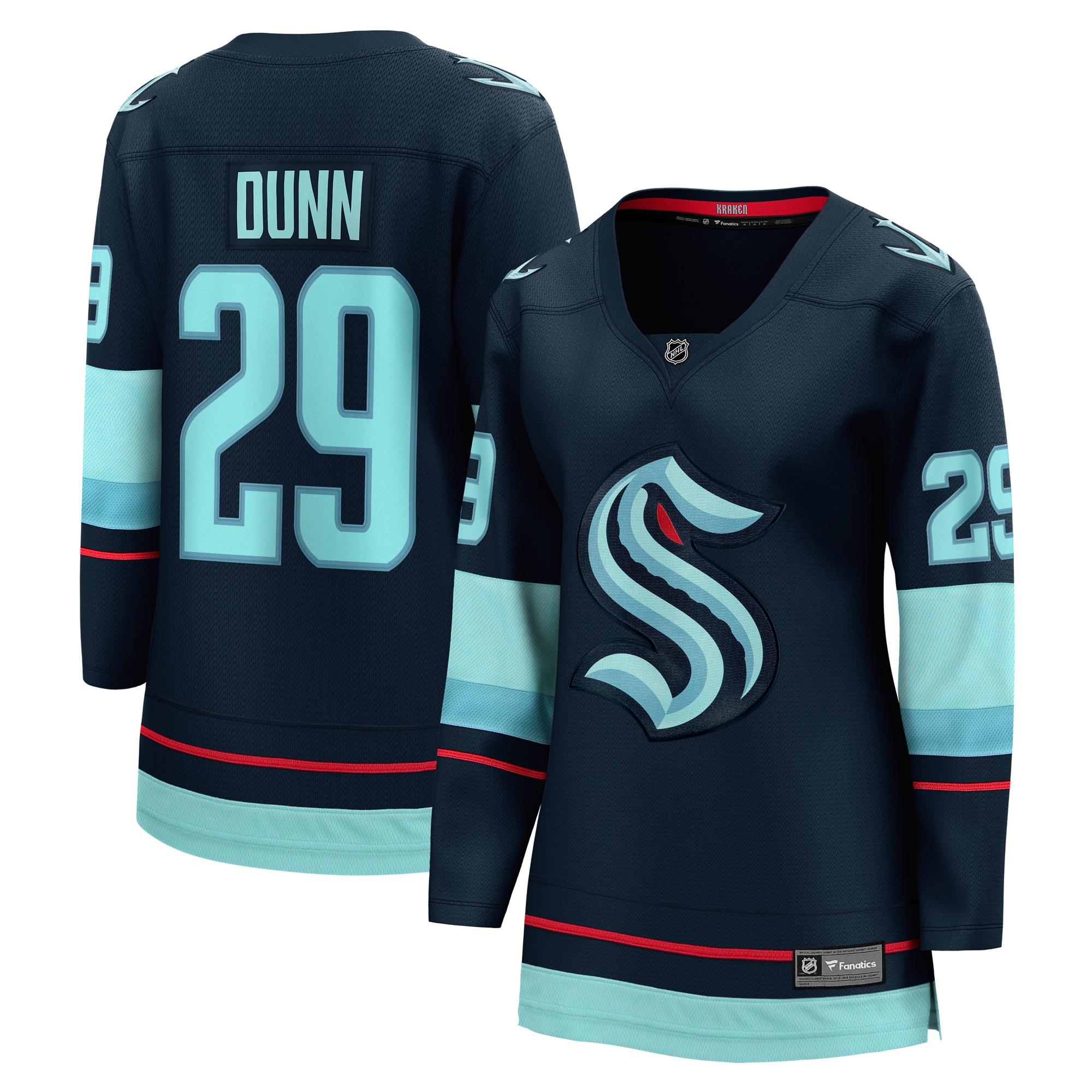 Women's Seattle Kraken Vince Dunn Deep Sea Blue Home Breakaway Player Jersey