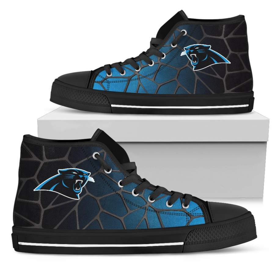 Colors Air Cushion Carolina Panthers Gradient High Top Shoes