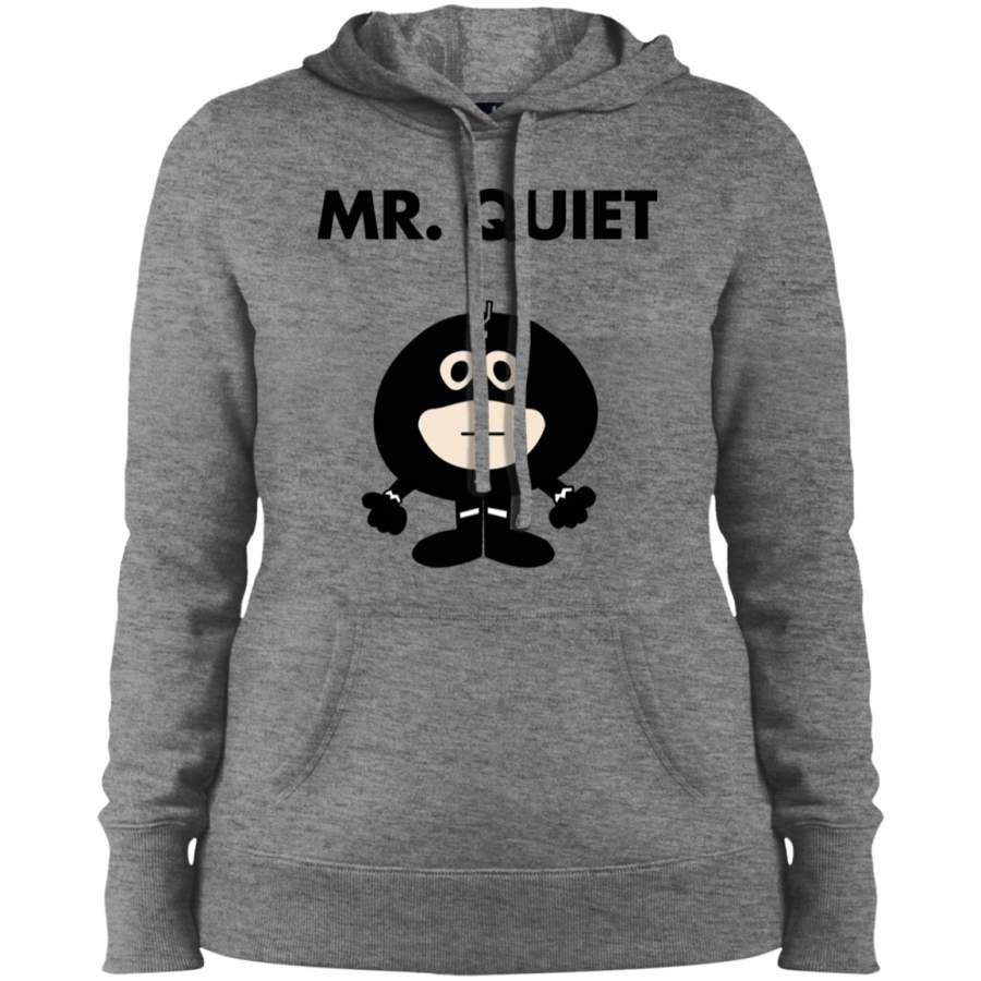 AGR Black Bolt – Mr Quiet Ladies’ Pullover Hooded Sweatshirt