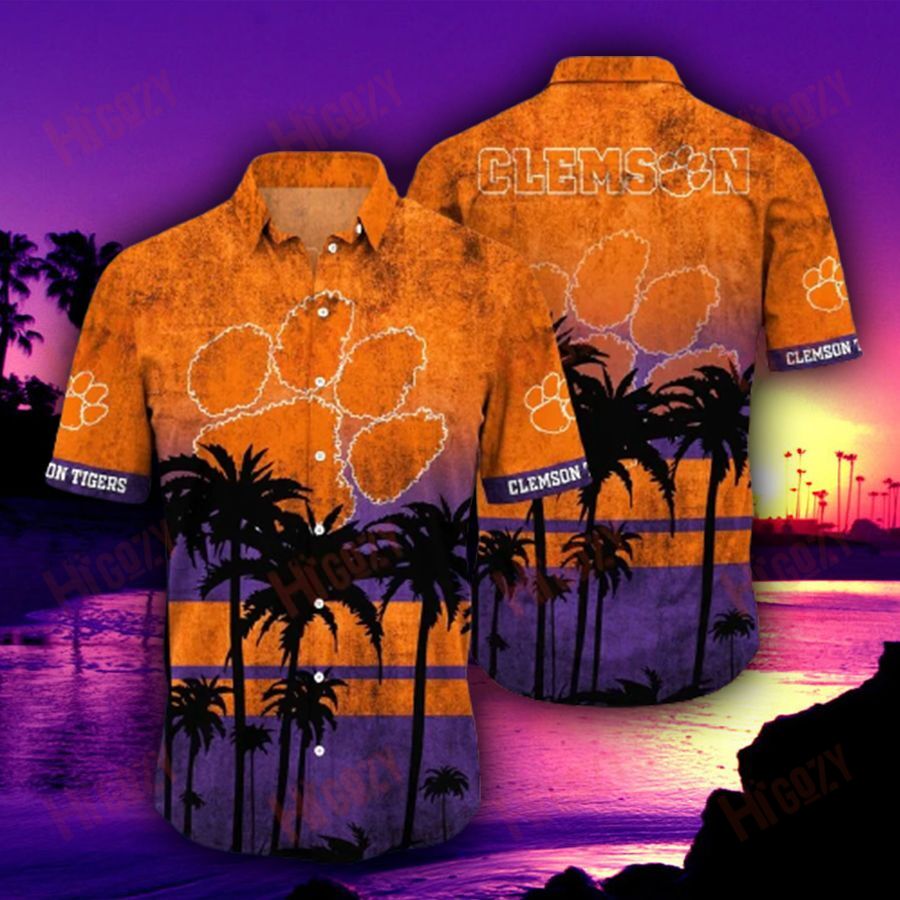 Clemson Tigers Hawaiian Shirt Short Style Hot Trending Summer Ha4441