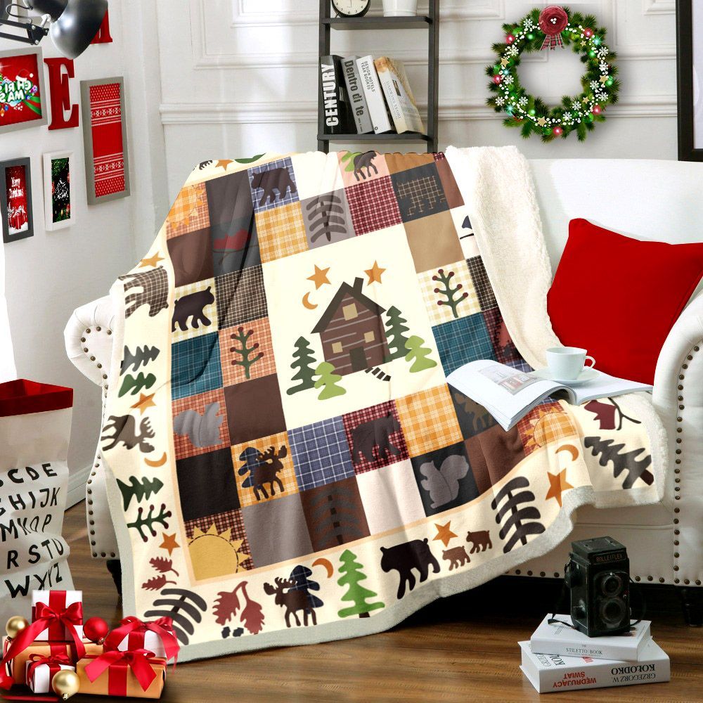 Animal Hm2611005Tt Sherpa Fleece Blanket