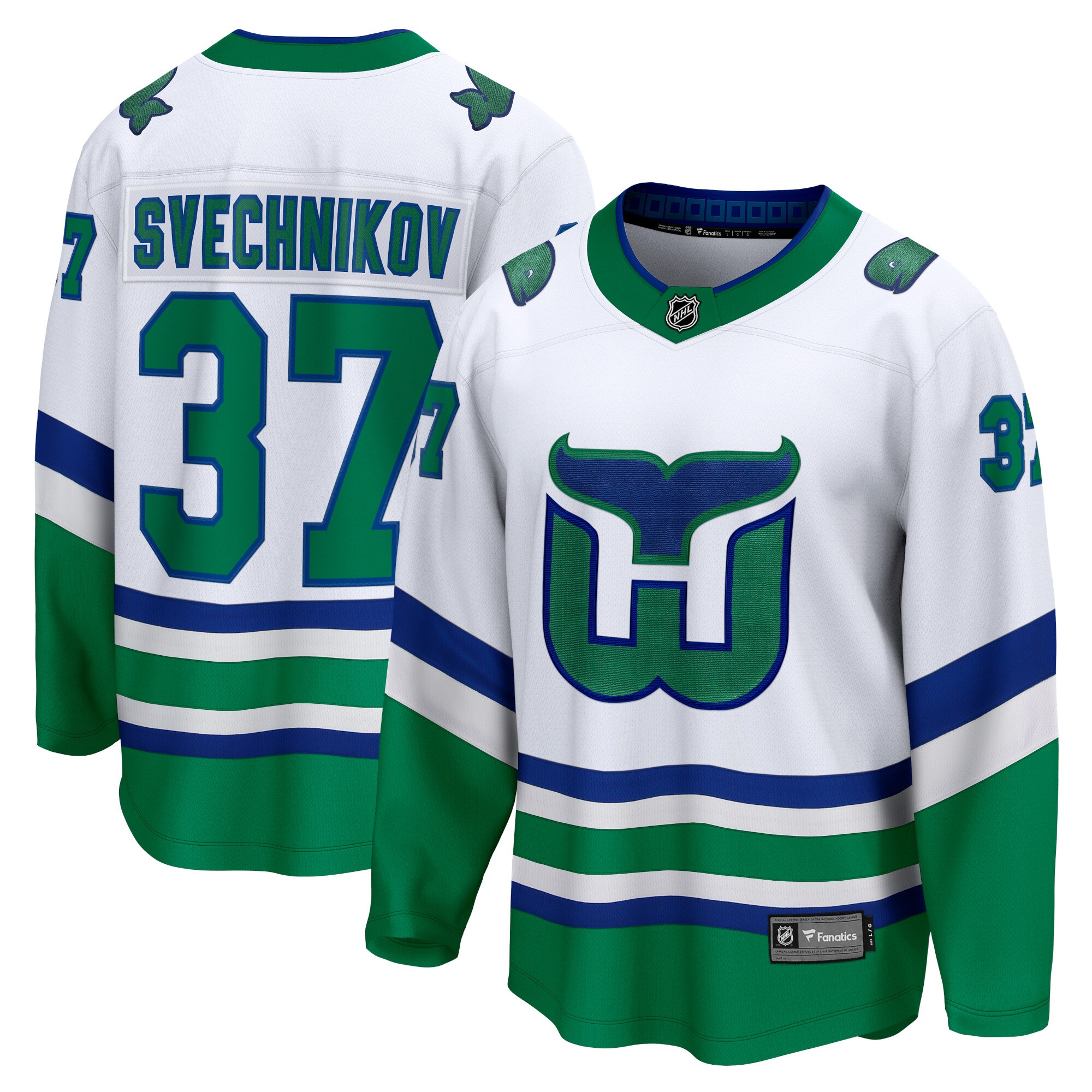 Andrei Svechnikov Carolina Hurricanes Branded Whalers Premier Breakaway Jersey – White