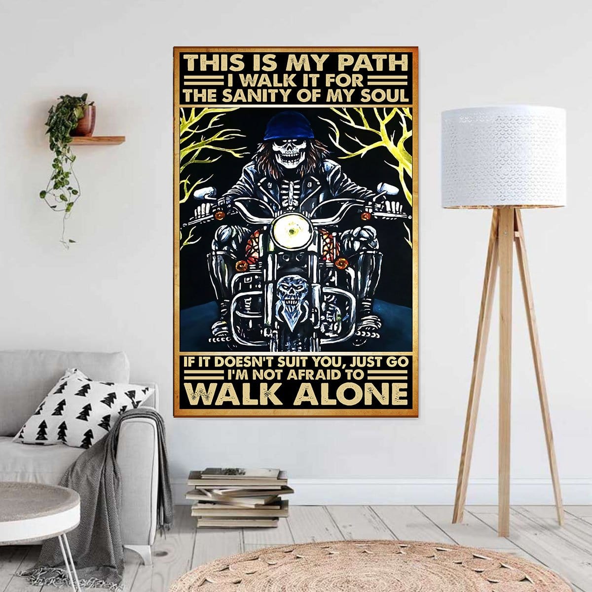 Canvas Prints This Is My Path I Walk It For The Sanity Of My Soul Home Decor Canvas