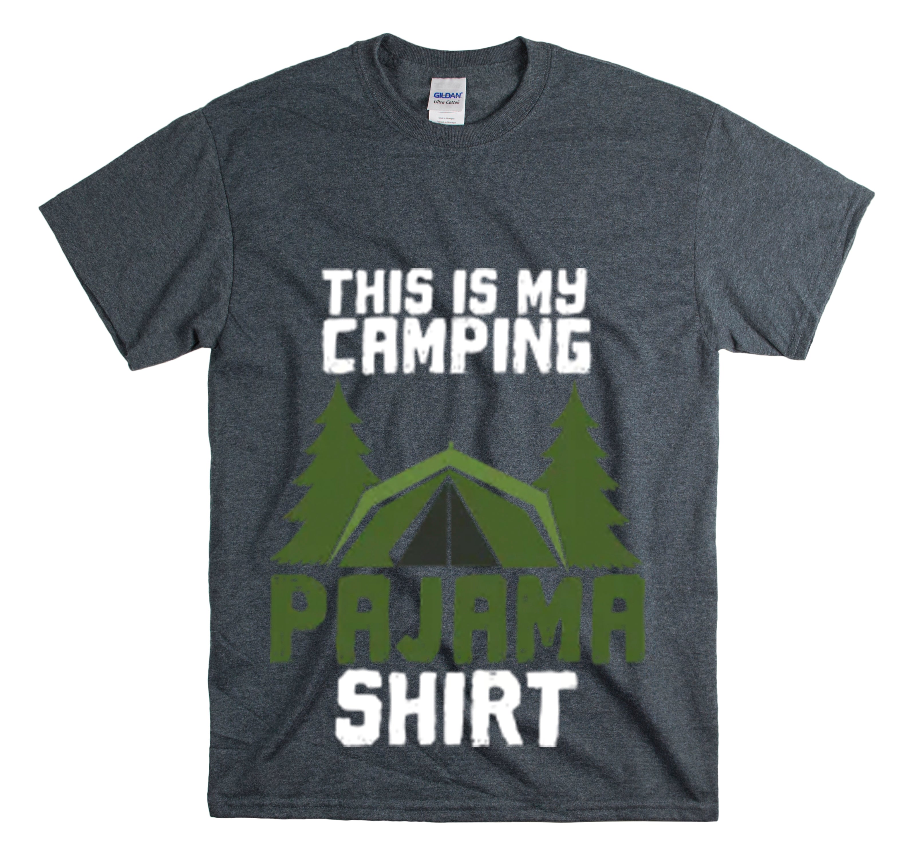 Shirt Funny This Is My Camping Pajama Graphic Relaxation Outdoor T-Shirt Unisex Heavy Cotton Tee