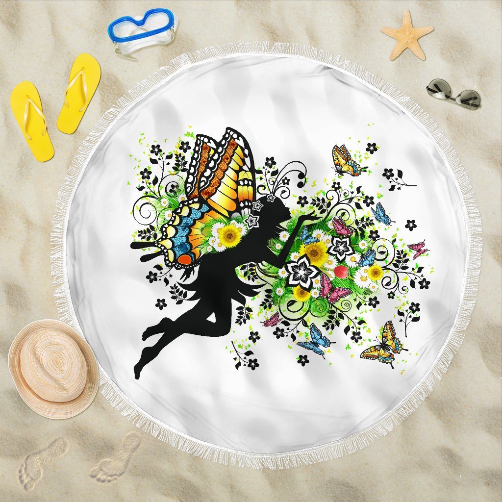 Spring Fairy Beach Blanket