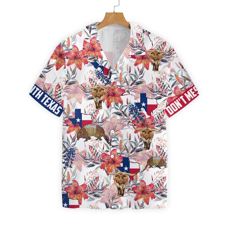 Exas Longhorn Bluebonnet And Armadillo Hawaii Shirt For Men Women Ha18346