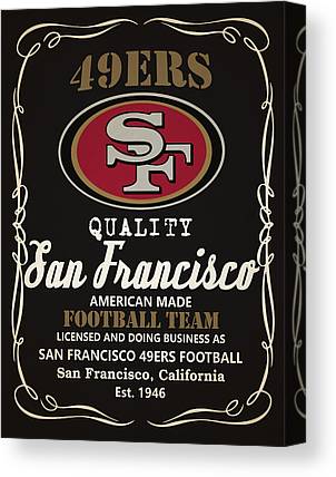 San Francisco 49Ers Whiskey Joe Hamilton Canvas Print