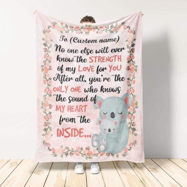 Personalized Family The Strength Of My Love For You Blanket