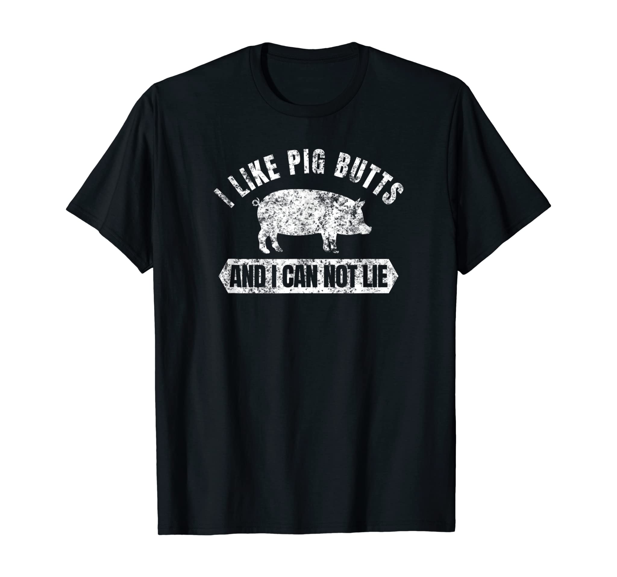 Vintage I Like Pig Butts And I Cannot Lie Funny BBQ T-Shirt T-Shirt