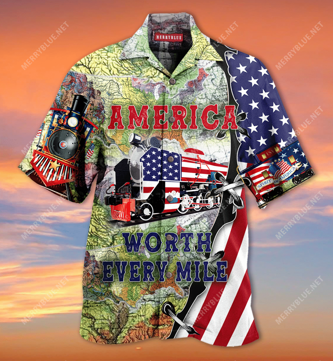 America Worth Every Mile Hawaiian Shirt