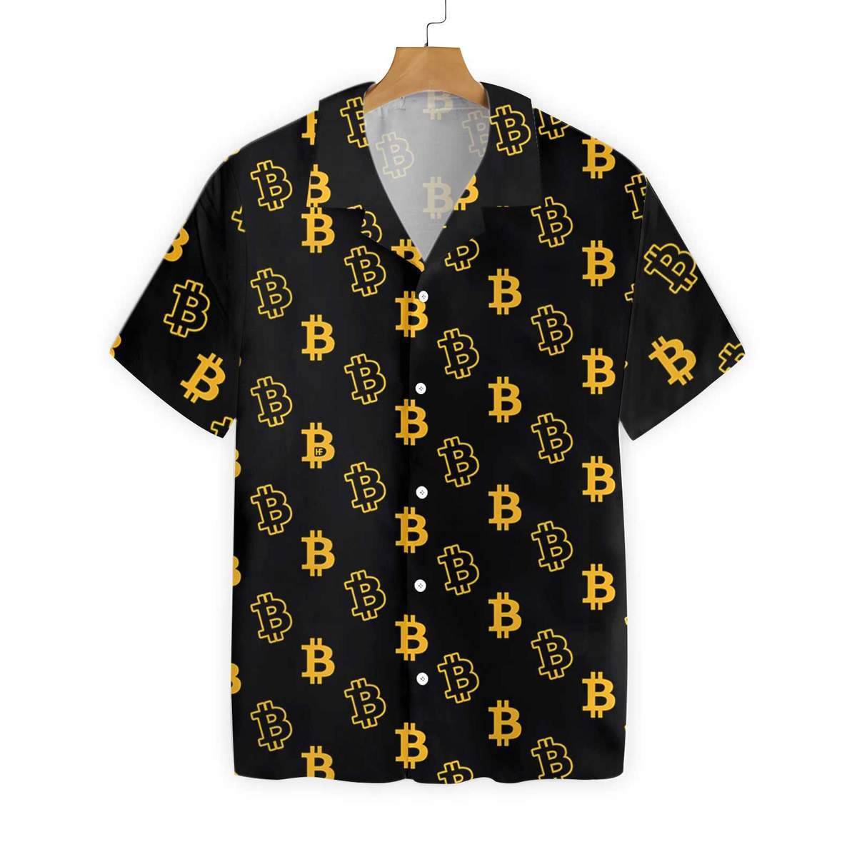 Seamless Bitcoin All Over Printed Hawaiian Shirt Ha71989