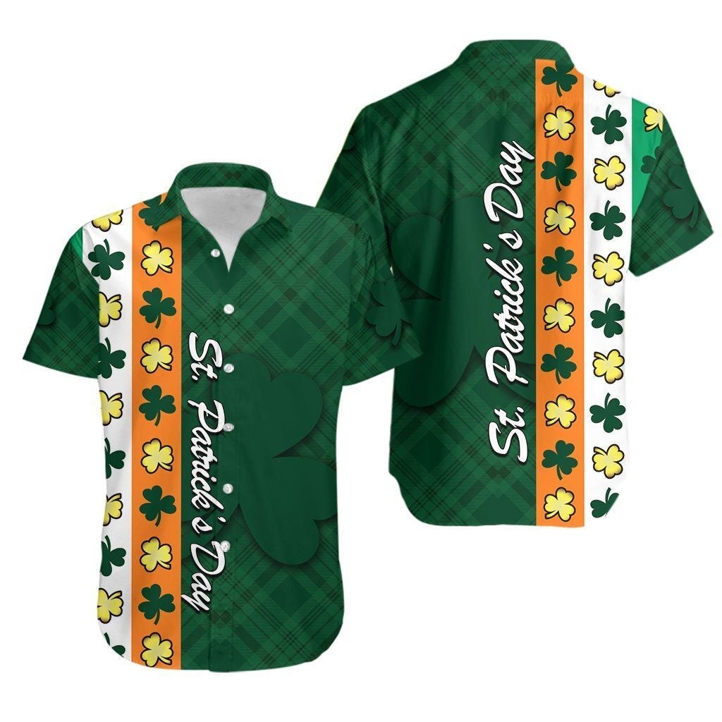 Patricks Day Ireland Flag Hawaii Shirt For Men Women Adult Ha89902