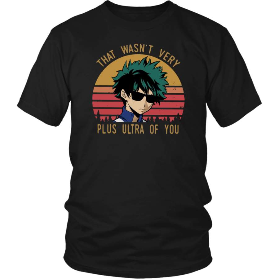 Vintage Retro Izuku Midoriya That wasn’t very plus ultra of you shirt