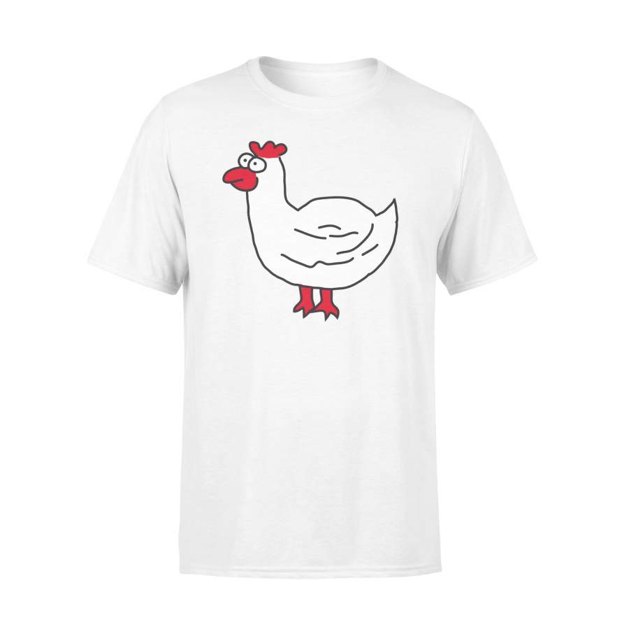 Comic Chicken For Farmer Chicken Lovers T-Shirt - Gearnoble