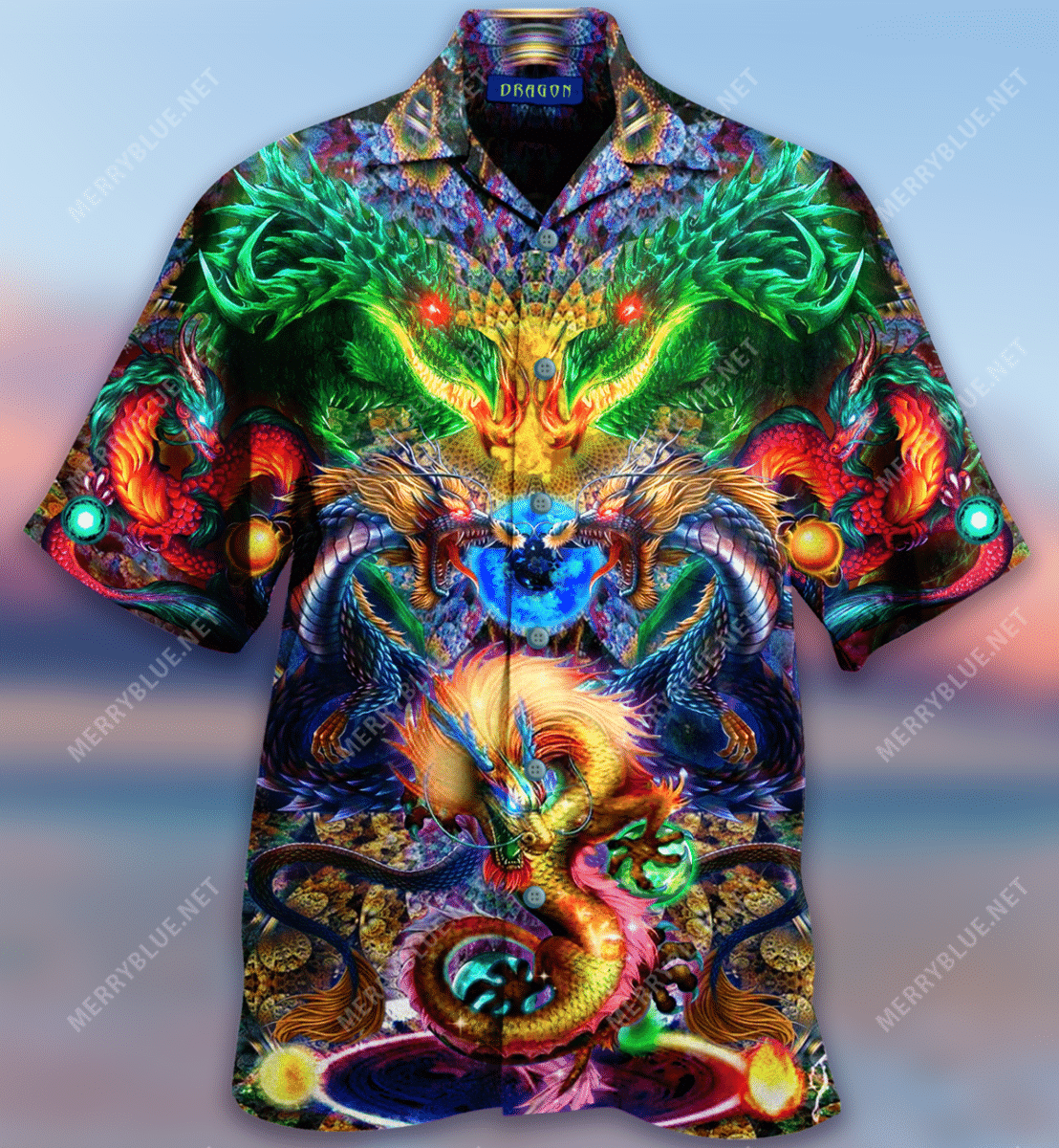 Find Colorful Dragon Armor Unisex Hawaii Shirt Ha34753