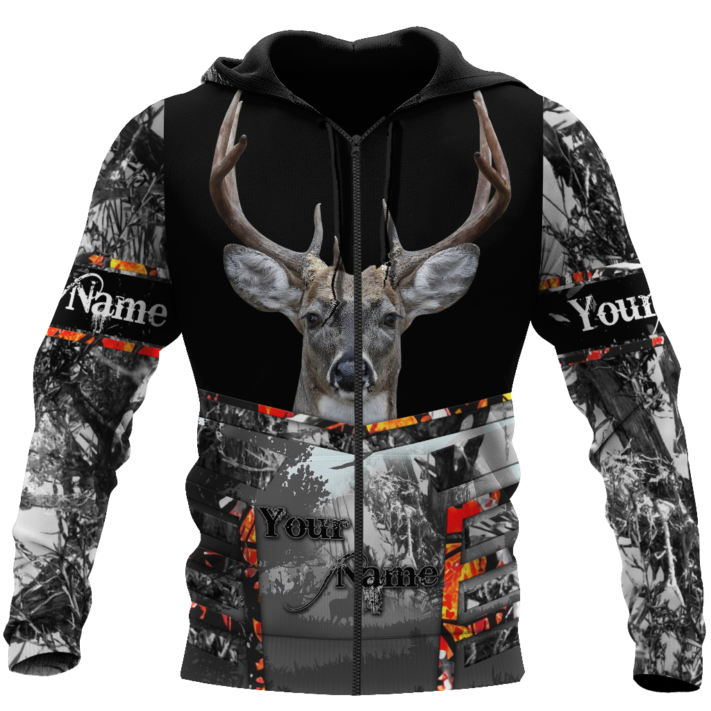 Persionalized Name – Deer Hunting Camo 3D All Over Printed Unisex Shirts