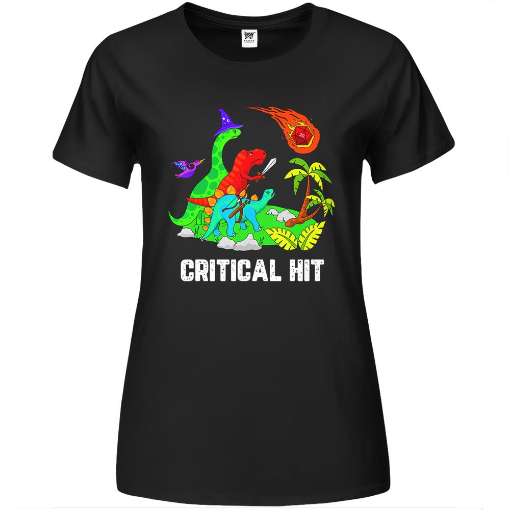 Double Damage Critical Premium Womens Tshirts, Funny D20 Premium Womens Tshirts, Rpg Gamer Premium Womens T Shirts