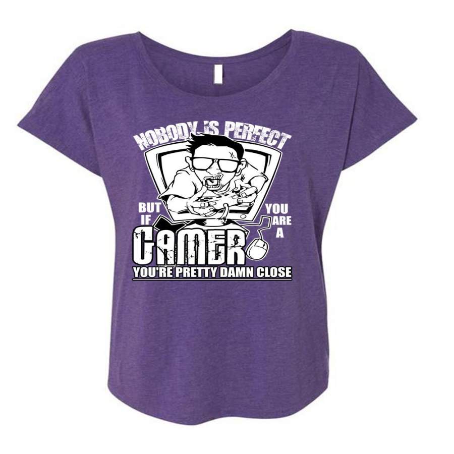 You Are A Gamer T Shirt, Being A Gamer T Shirt, Cool Shirt (Ladies’ Triblend Dolman Sleeve)