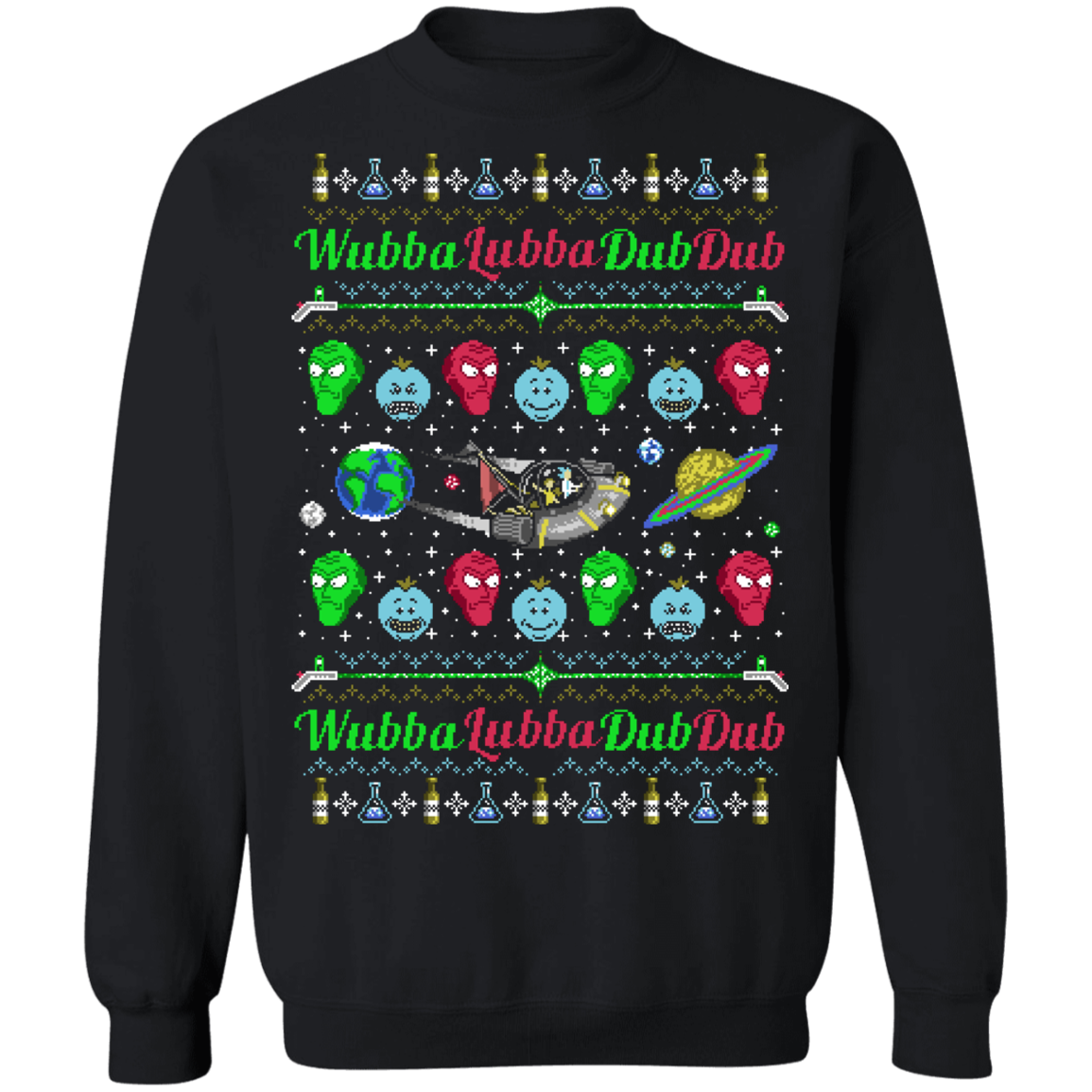 A Very Wubba Lubba X-Mas Ugly Christmas Sweater