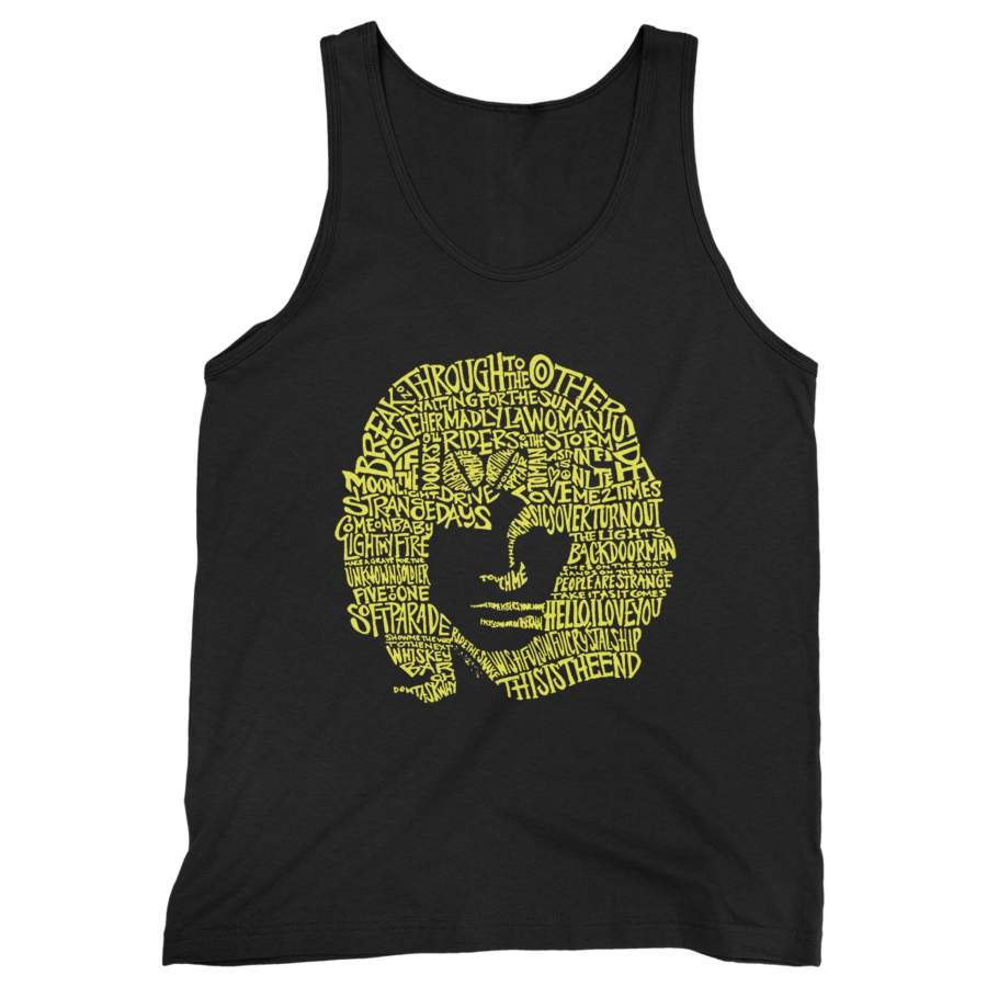 Jim Morrison The Doors Typography Man’s Tank Top