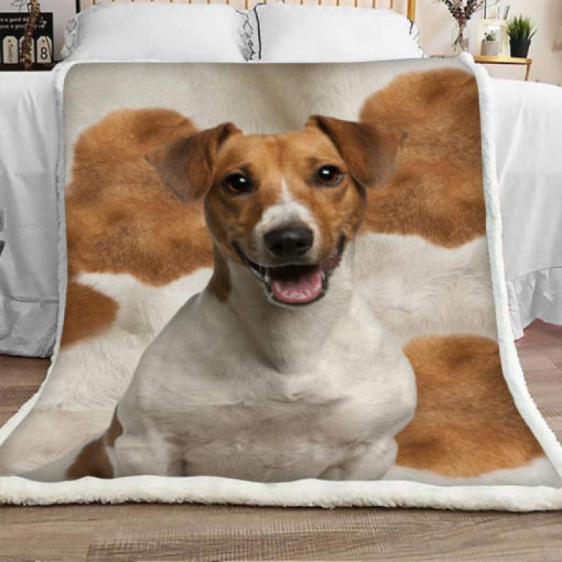 Jack Russell Terrier Dog Sherpa Blanket JR1301 67O43