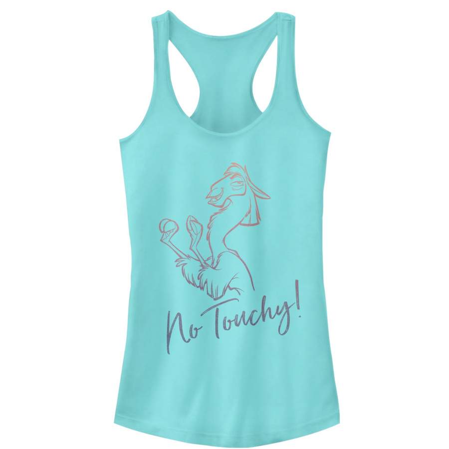 The Emperor’s New Groove Junior’s No Touchy Rainbow  Racerback Tank