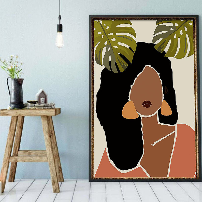 African Custom Canvas Modern Black Lives Matter Poster Art Prints African Woman African Man Elegant Home Decor Canvas