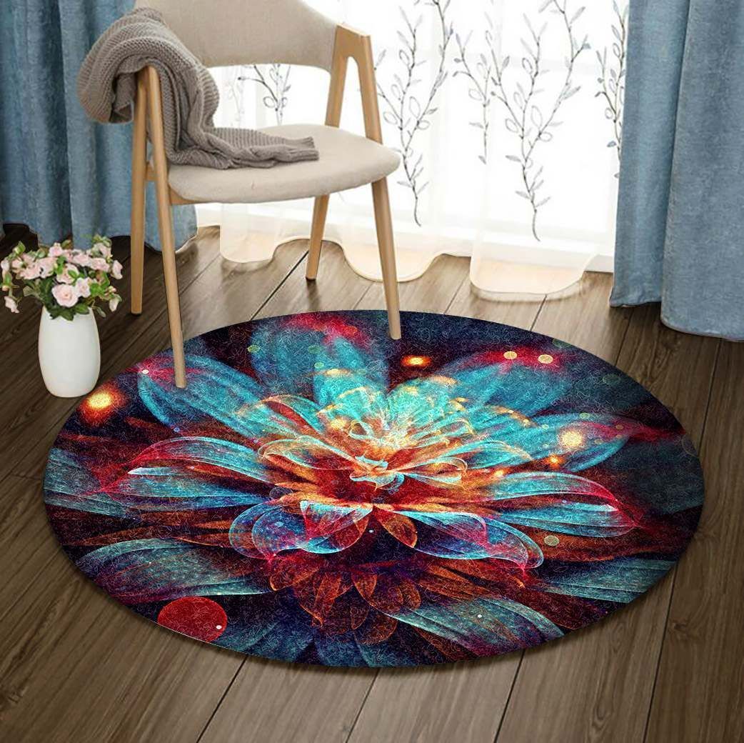 Glowing Flower GE2590 Round Rug  CYSI2907