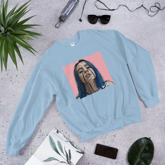 Billie Eilish Pop Art Crewneck Shirt