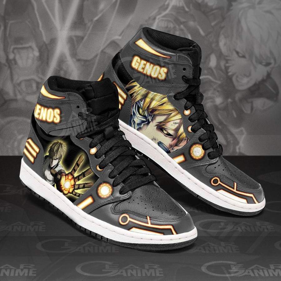 One Punch Man Genos Jordan Sneakers Anime Custom Shoes MN10