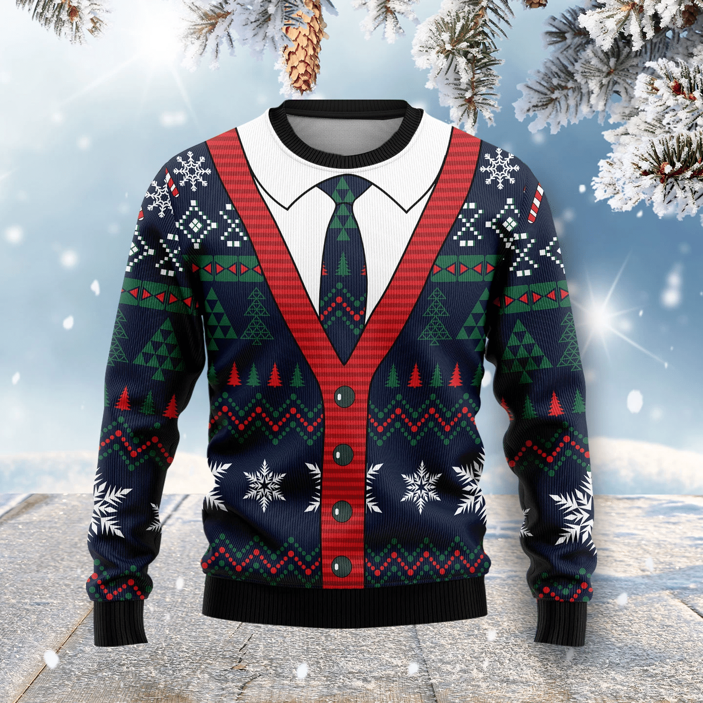 Cardigan Christmas Ugly Sweater