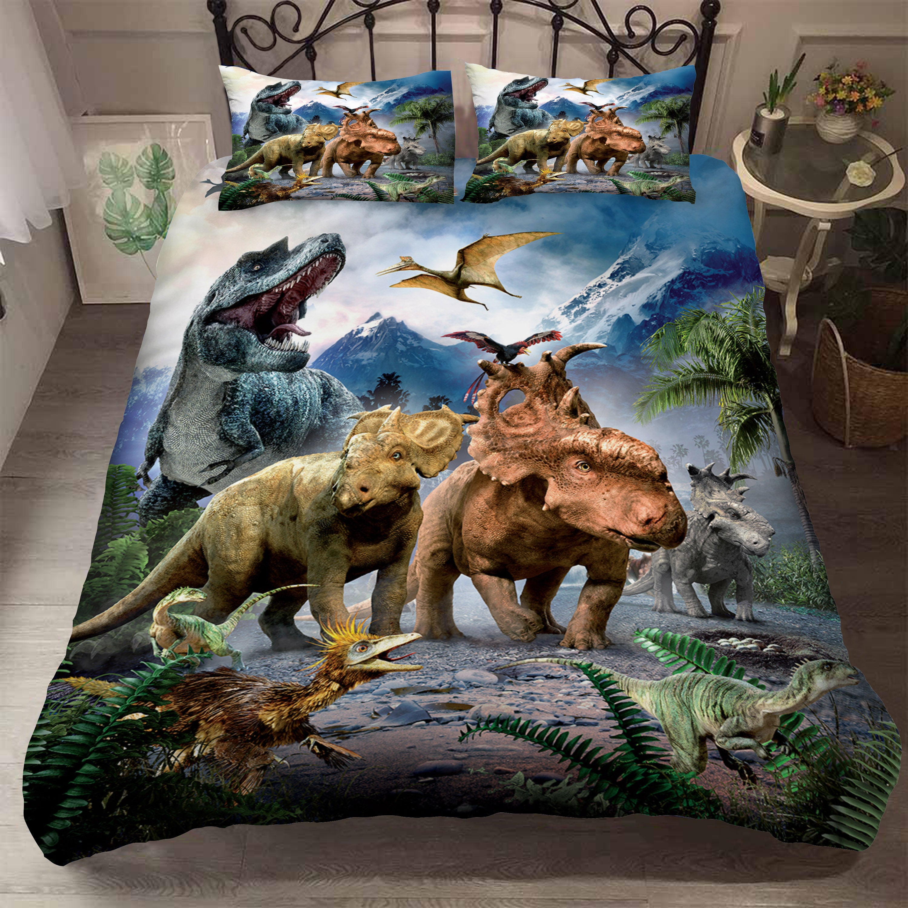 3D Animal Skeleton Jurassic Park Quilt Cover Set Bedding Set Duvet Cover Pillowcases 13