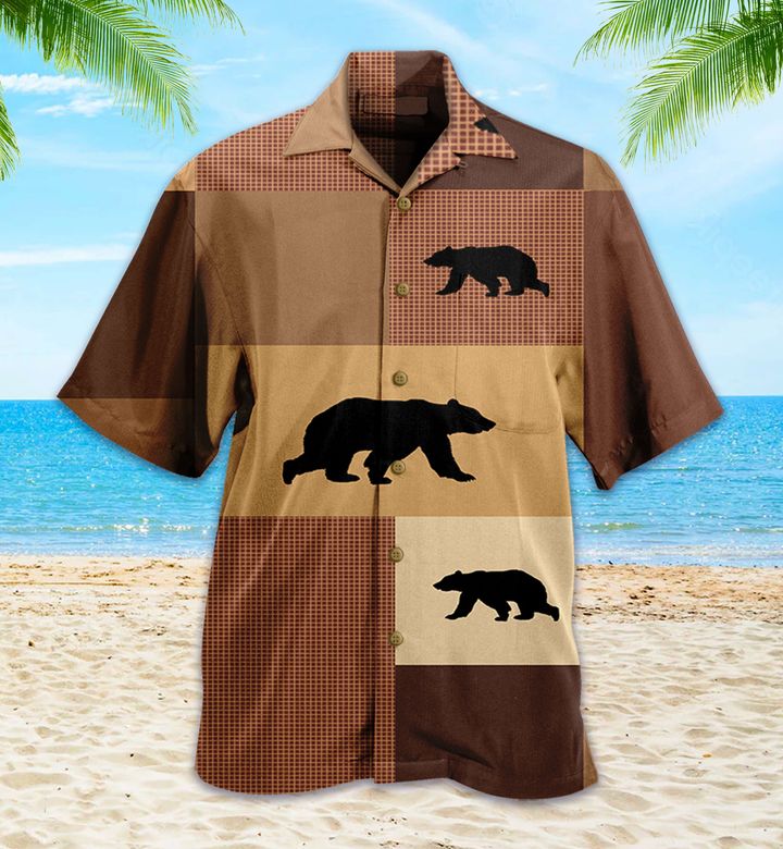 Cute Bear Brown Hawaii Shirt Ha59603