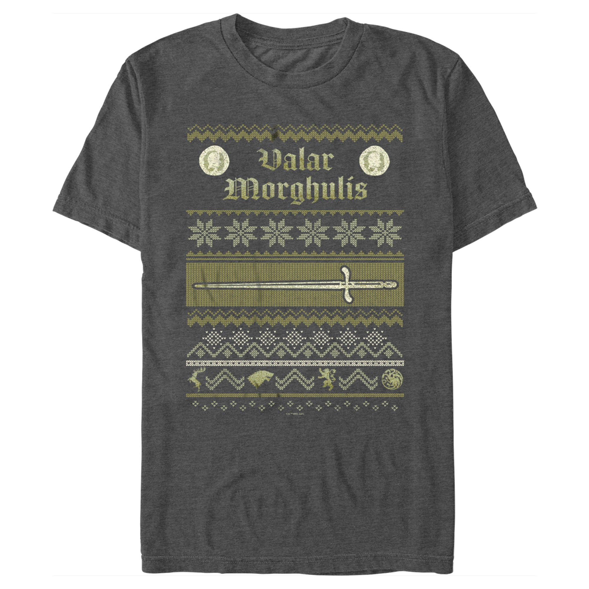 Men’S Game Of Thrones Christmas Valar Morghulis Sweater T-Shirt