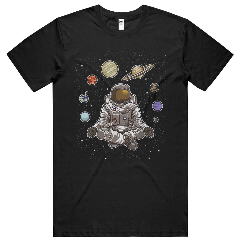 Yoga Astronaut Meditates In Space And Feels The Galaxy T Shirts