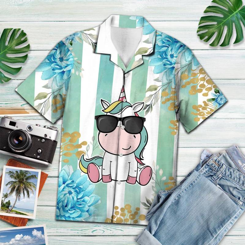 Amazing Tropical Unicorn Hawaii Shirt Ha102036