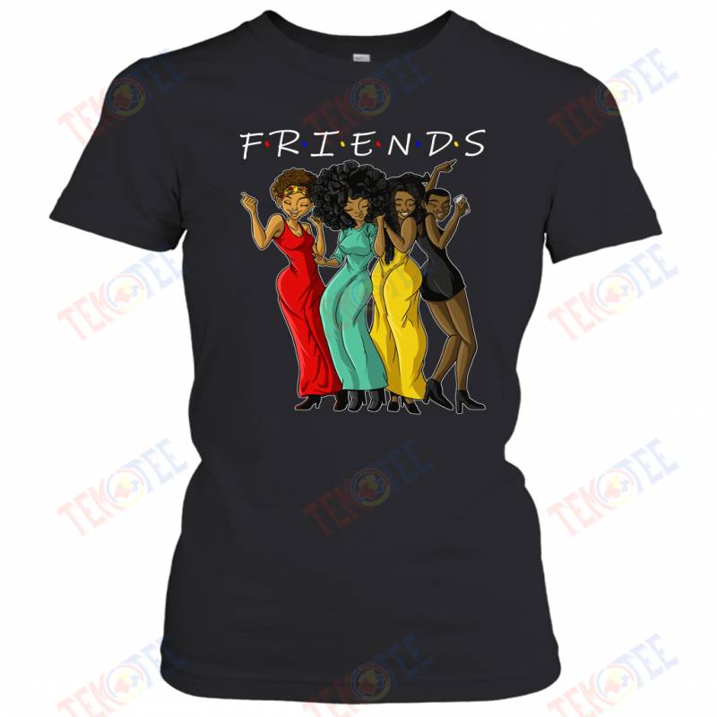 Temotee Melanin Bestie Friends Shirt Afro Girls TMT897