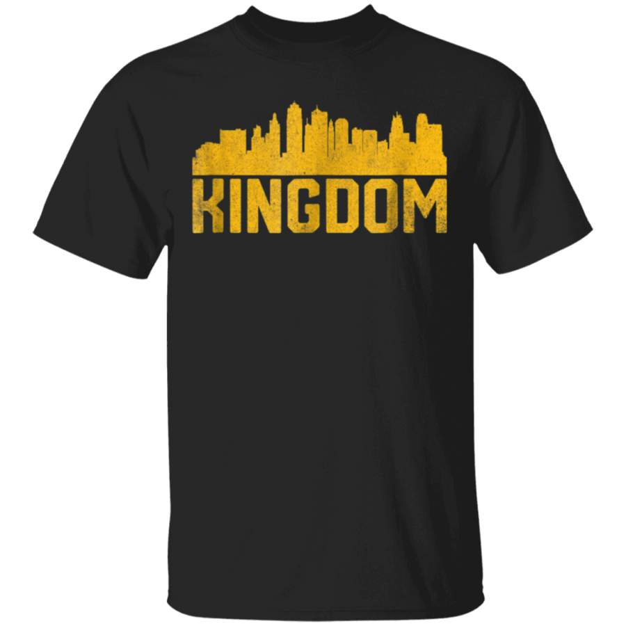 Vintage Downtown Kansas City Kingdom Skyline TShirt Kansas City Football T-Shirt