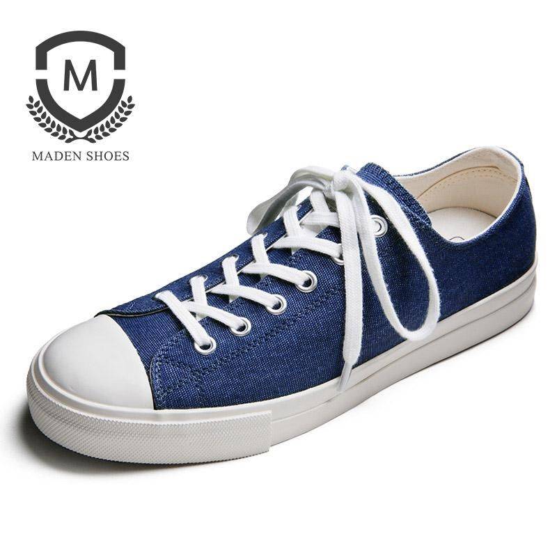 Men Vulcanized Shoes Lace-up Men Casual Fashion Retro Comfortable Men’s Sneakers Flat 2 Color Canvas Shoes