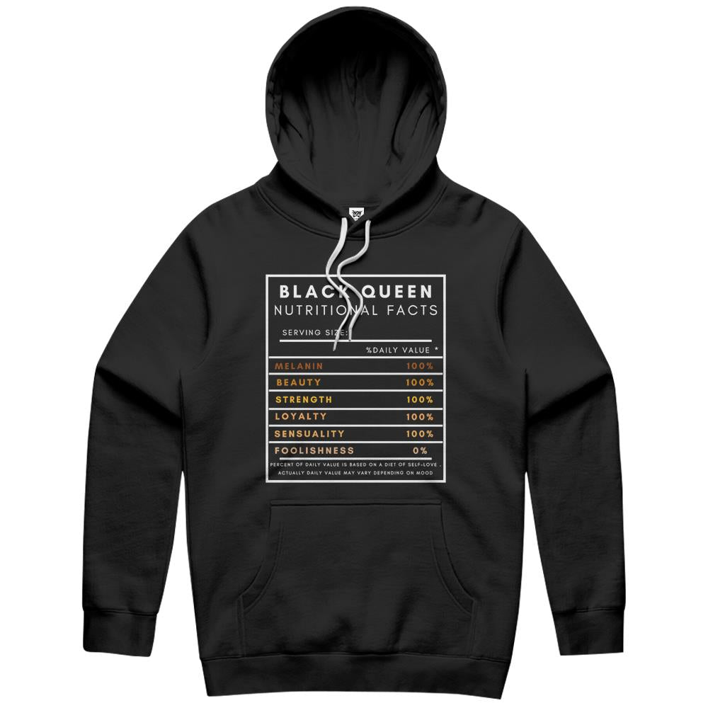 Nutritional Facts Shirt, Nutritional Facts Hoodie, Black Queen Nutrition Facts, Black Queen Nutritional Facts Shirt For Women Gift Hoodie