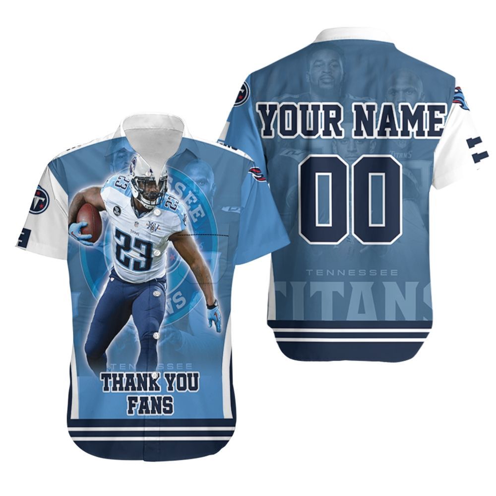 Tye Smith 23 Super Bowl 2021 Tennessee Titans Afc South Champions Personalized Hawaiian Shirt