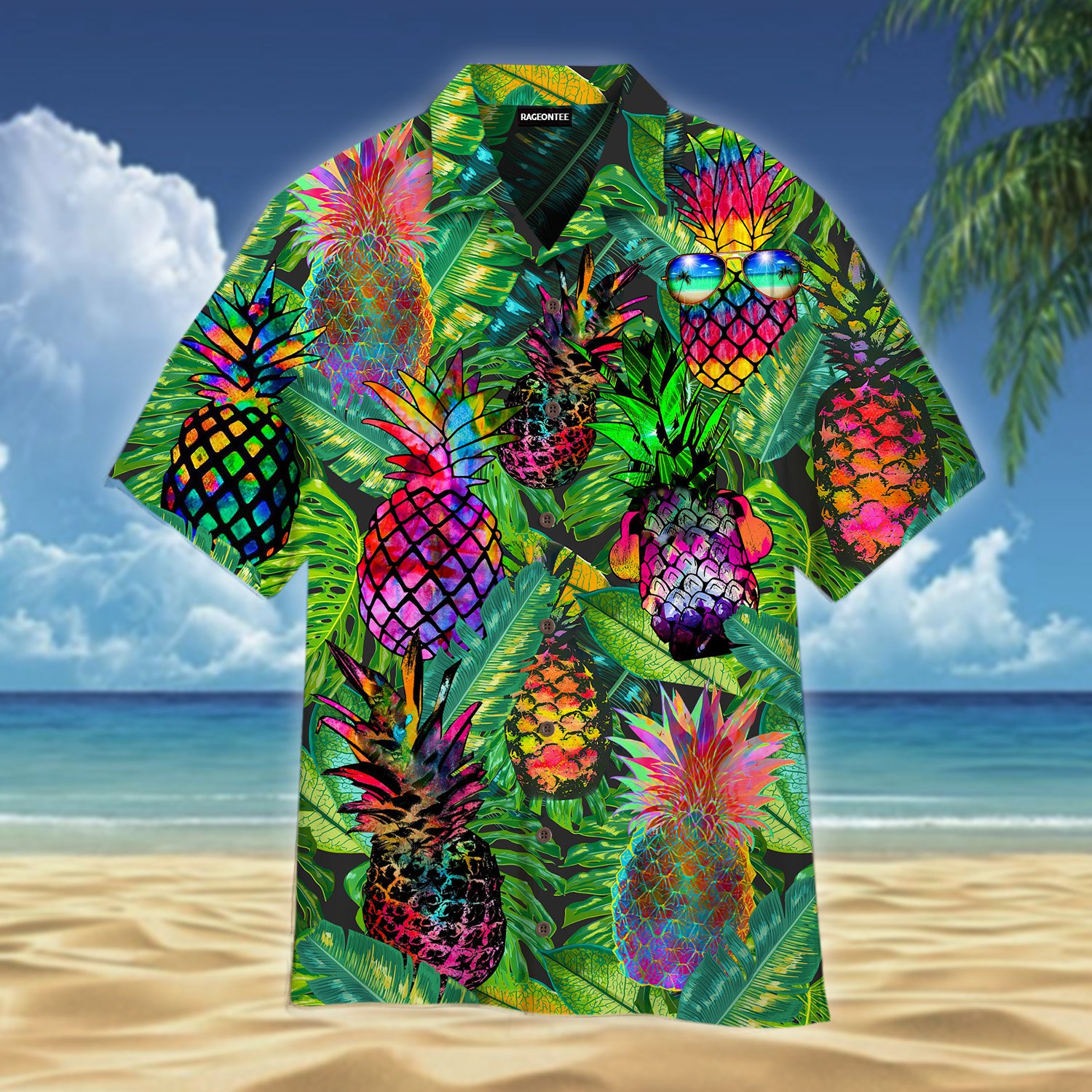 Fresh Fruit Pineapple Peace Life Colorful Hawaii Shirt For Men Women Adult Ha104817