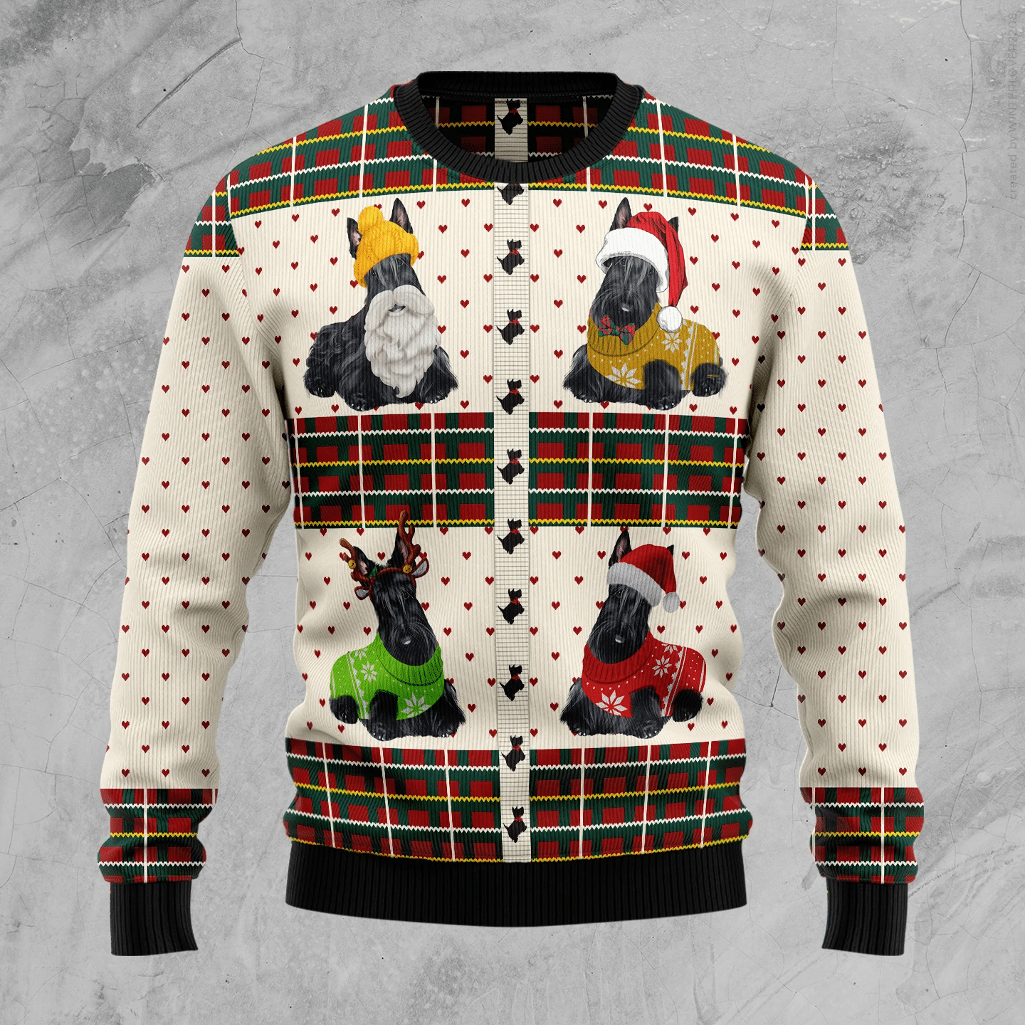 Scottish Terriers Xmas Christmas Ugly Sweater