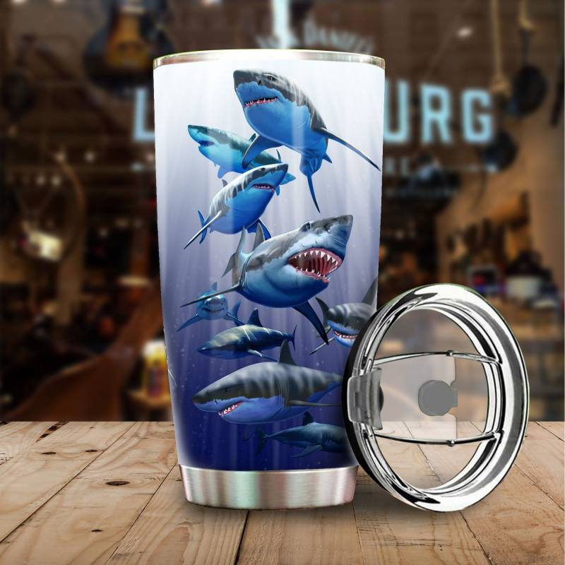 Artsyhomes [Tumbler] Love Shark Stainless Steel-143