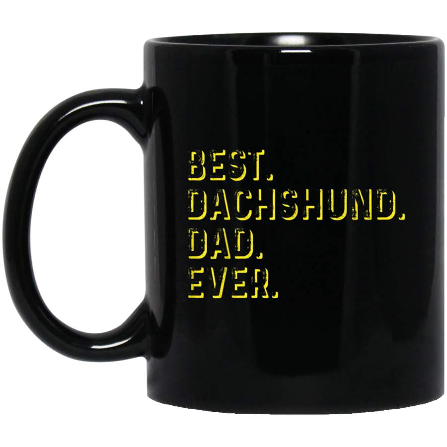 Vintage Best Dachshund Dog Dad Ever Fathers Day Gift Mug