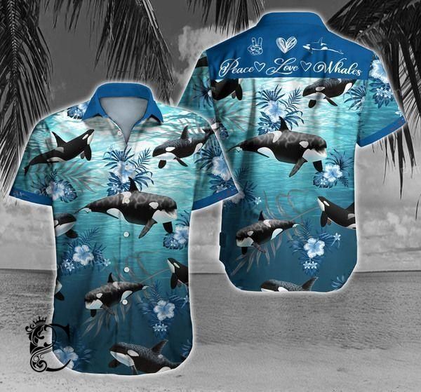 Beach Shirt Shop Whale Hawaiian Shirt- Chillicothemall