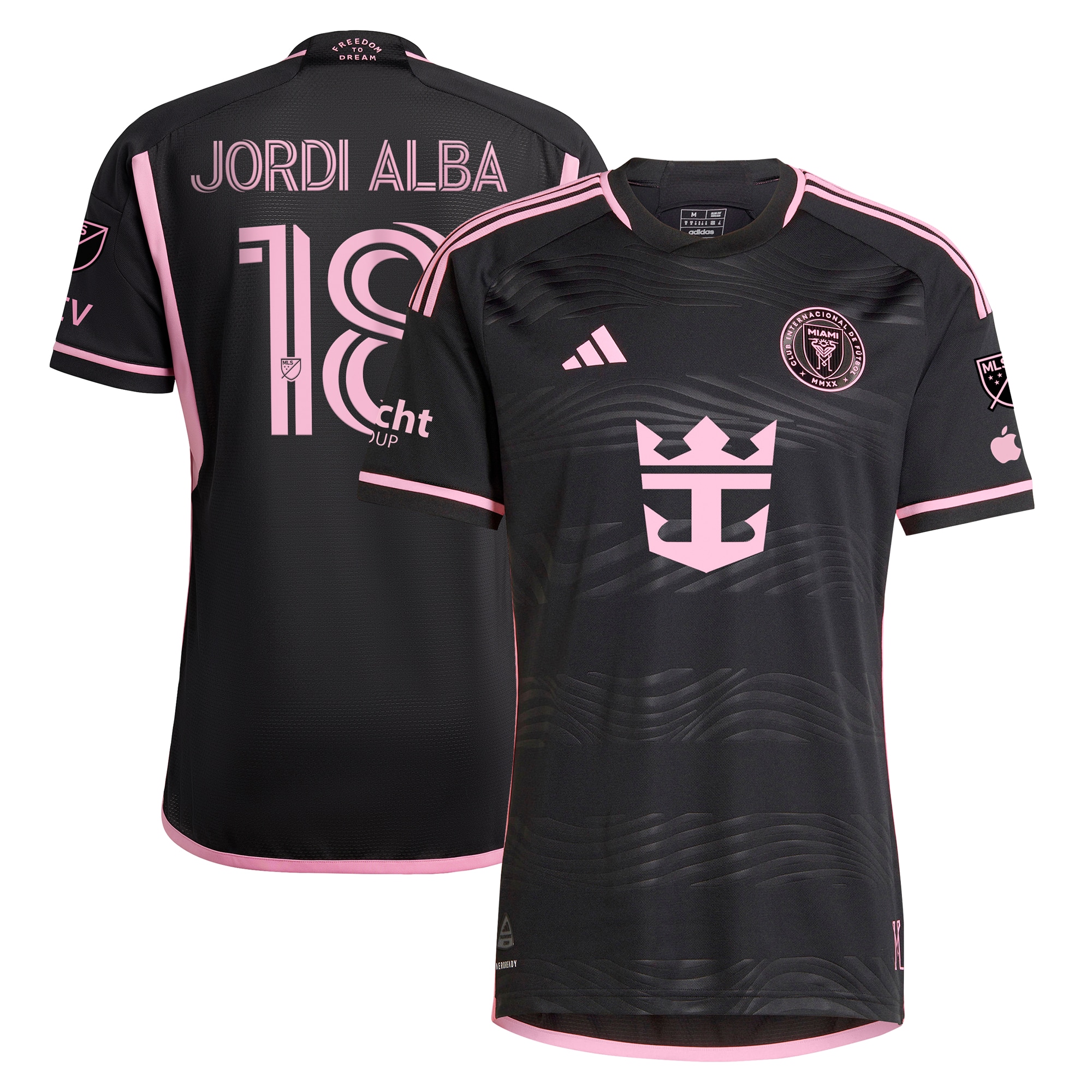 Jordi Alba Ramos Inter Miami CF 2024 La Noche Authentic Player Jersey – Black